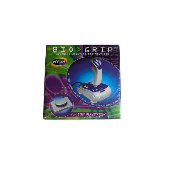Vintage 1997 Nyko Biogrip Sony Playstation 1 PSX PS1  Vintage 1997 Nyko Biogrip Sony Playstation 1 PSX PS1 Joystick Controller SEALED